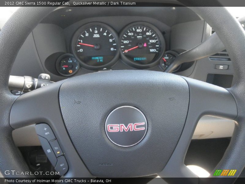 Quicksilver Metallic / Dark Titanium 2012 GMC Sierra 1500 Regular Cab