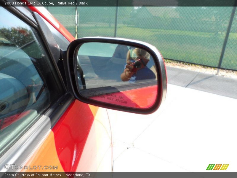 Rallye Red / Black 2008 Honda Civic EX Coupe