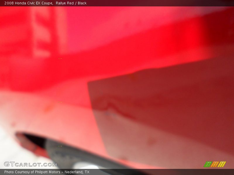 Rallye Red / Black 2008 Honda Civic EX Coupe