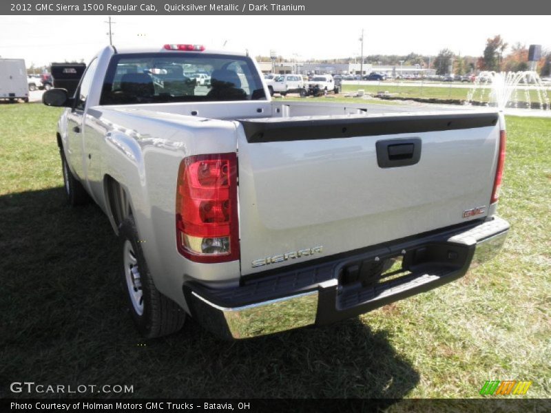 Quicksilver Metallic / Dark Titanium 2012 GMC Sierra 1500 Regular Cab
