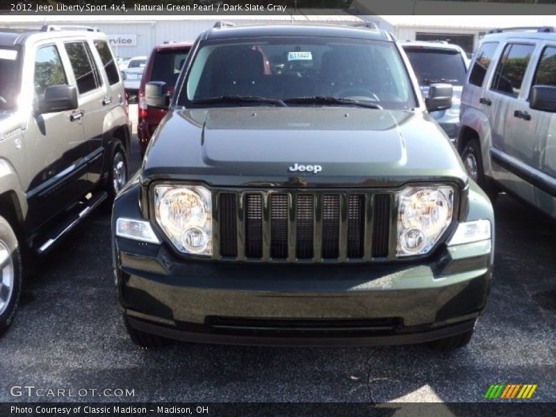 Natural Green Pearl / Dark Slate Gray 2012 Jeep Liberty Sport 4x4
