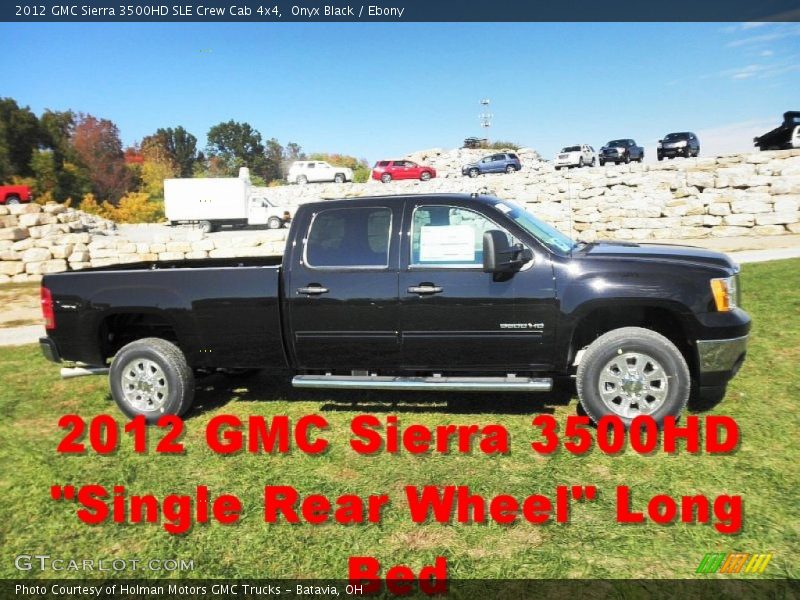 Onyx Black / Ebony 2012 GMC Sierra 3500HD SLE Crew Cab 4x4