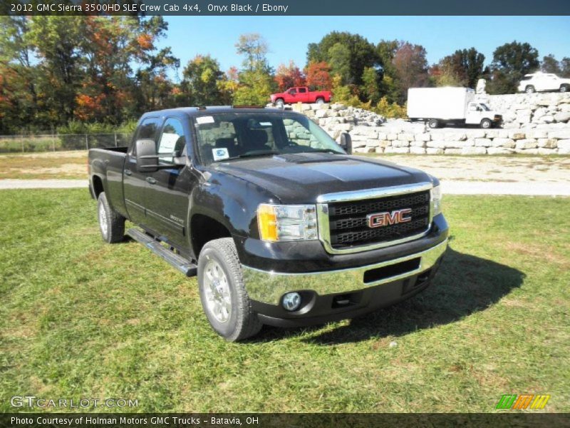 Onyx Black / Ebony 2012 GMC Sierra 3500HD SLE Crew Cab 4x4