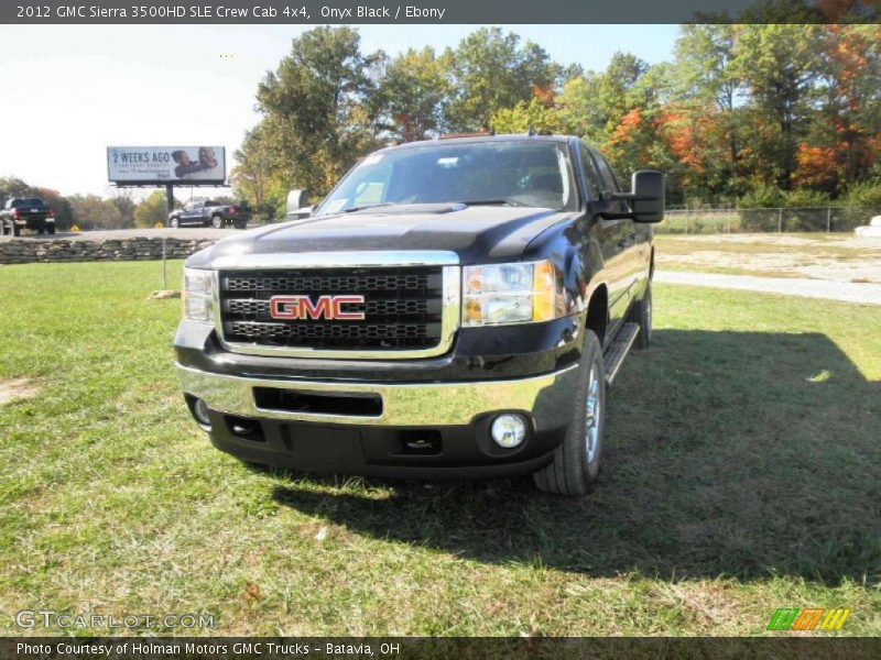 Onyx Black / Ebony 2012 GMC Sierra 3500HD SLE Crew Cab 4x4