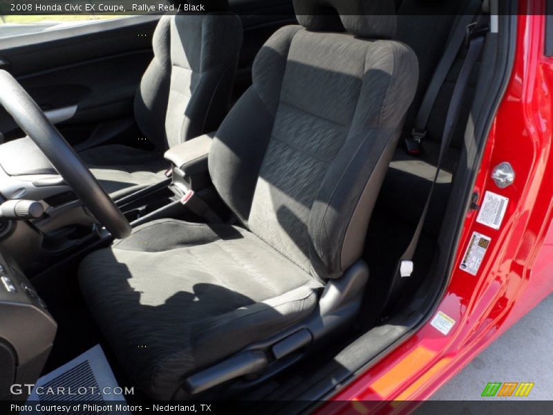 Rallye Red / Black 2008 Honda Civic EX Coupe