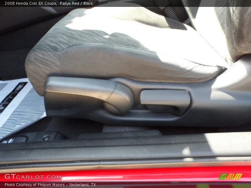 Rallye Red / Black 2008 Honda Civic EX Coupe