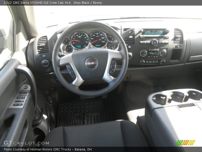 Onyx Black / Ebony 2012 GMC Sierra 3500HD SLE Crew Cab 4x4