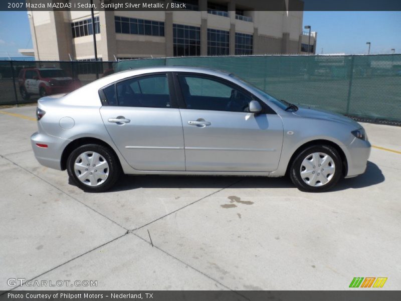 Sunlight Silver Metallic / Black 2007 Mazda MAZDA3 i Sedan