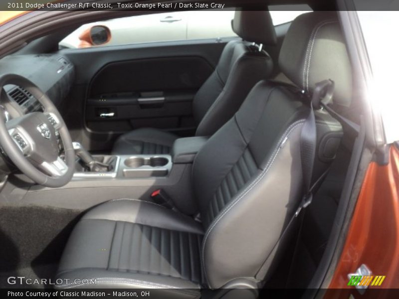 Toxic Orange Pearl / Dark Slate Gray 2011 Dodge Challenger R/T Classic