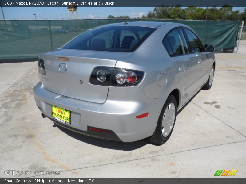 Sunlight Silver Metallic / Black 2007 Mazda MAZDA3 i Sedan