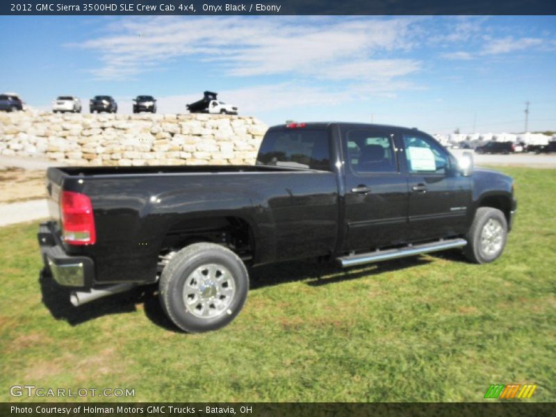 Onyx Black / Ebony 2012 GMC Sierra 3500HD SLE Crew Cab 4x4