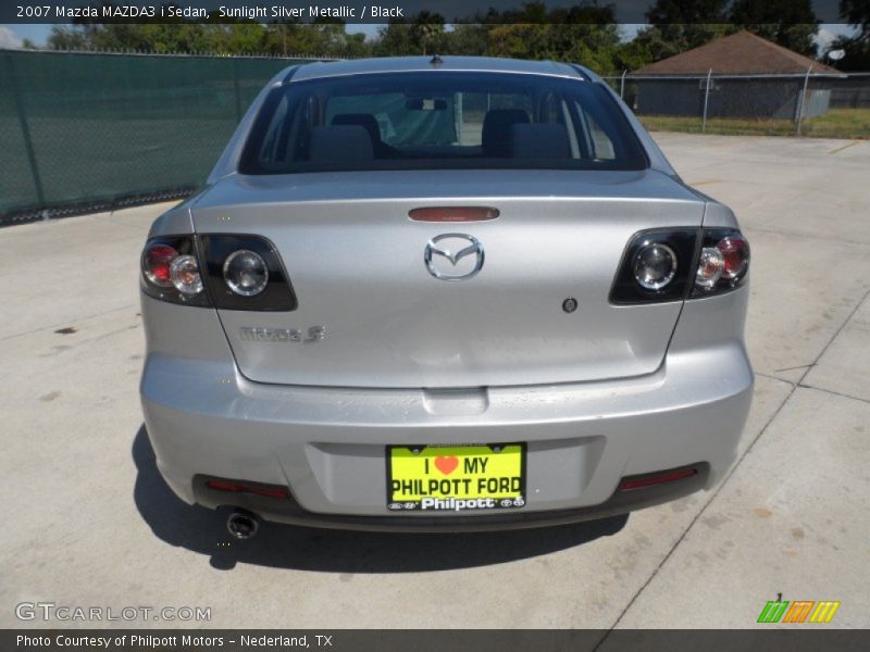 Sunlight Silver Metallic / Black 2007 Mazda MAZDA3 i Sedan