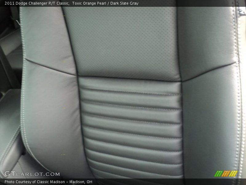 Toxic Orange Pearl / Dark Slate Gray 2011 Dodge Challenger R/T Classic