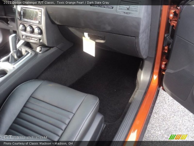 Toxic Orange Pearl / Dark Slate Gray 2011 Dodge Challenger R/T Classic