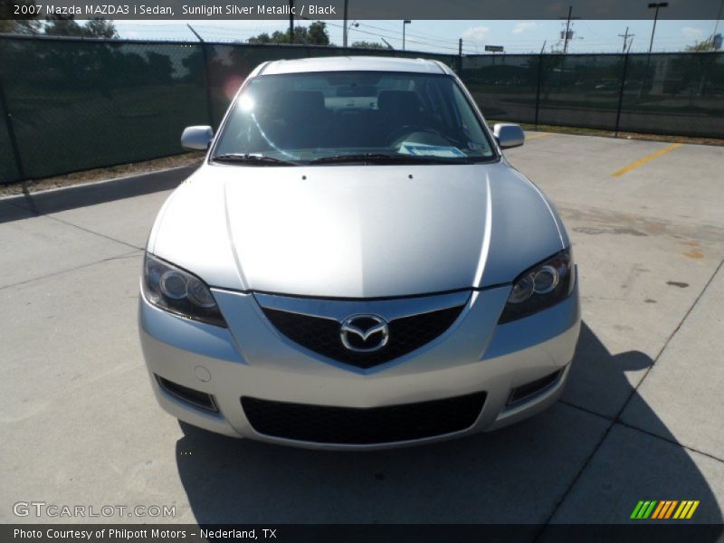 Sunlight Silver Metallic / Black 2007 Mazda MAZDA3 i Sedan