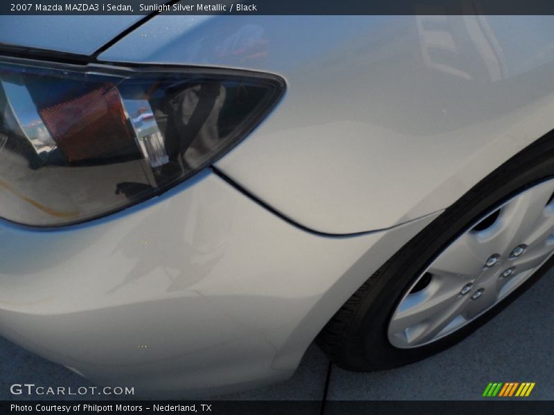 Sunlight Silver Metallic / Black 2007 Mazda MAZDA3 i Sedan