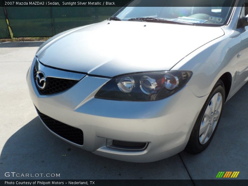Sunlight Silver Metallic / Black 2007 Mazda MAZDA3 i Sedan