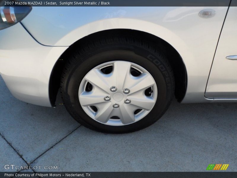 Sunlight Silver Metallic / Black 2007 Mazda MAZDA3 i Sedan