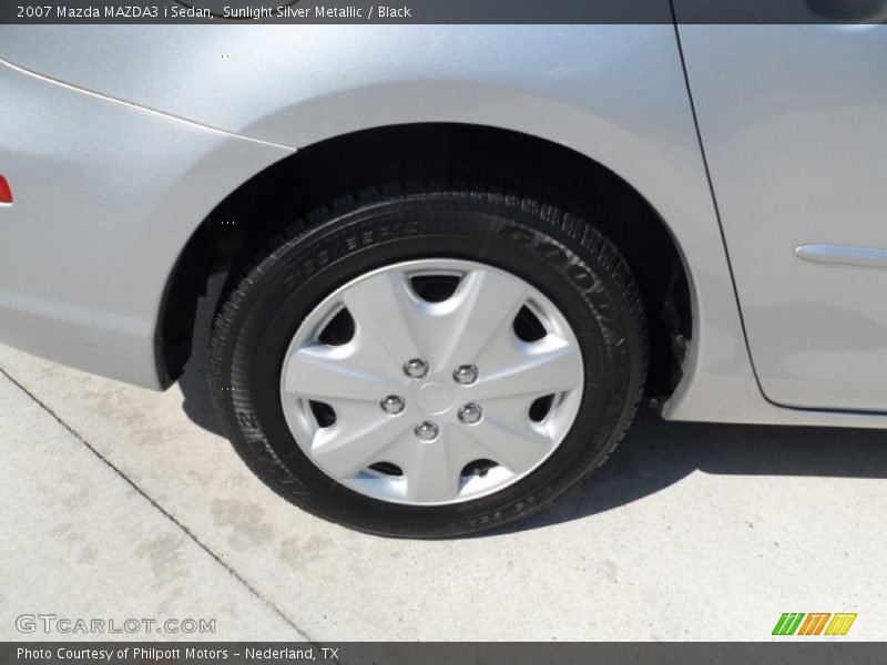 Sunlight Silver Metallic / Black 2007 Mazda MAZDA3 i Sedan