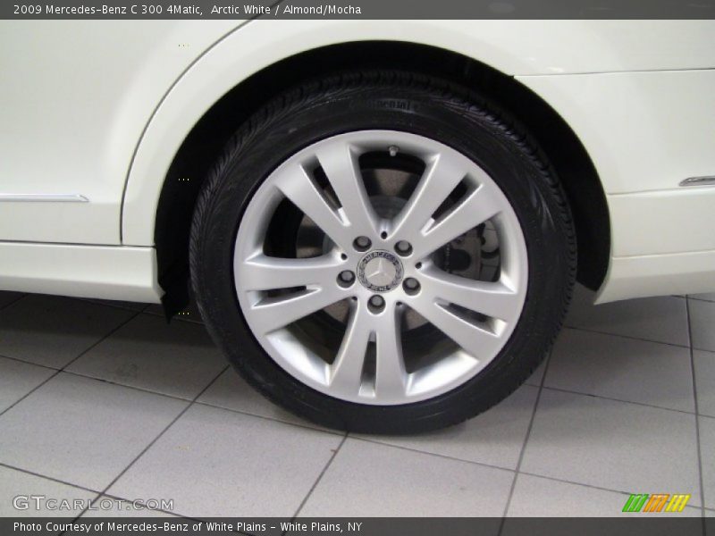 Arctic White / Almond/Mocha 2009 Mercedes-Benz C 300 4Matic