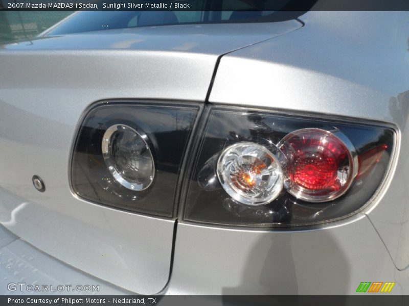 Sunlight Silver Metallic / Black 2007 Mazda MAZDA3 i Sedan