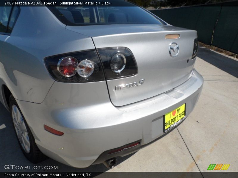 Sunlight Silver Metallic / Black 2007 Mazda MAZDA3 i Sedan