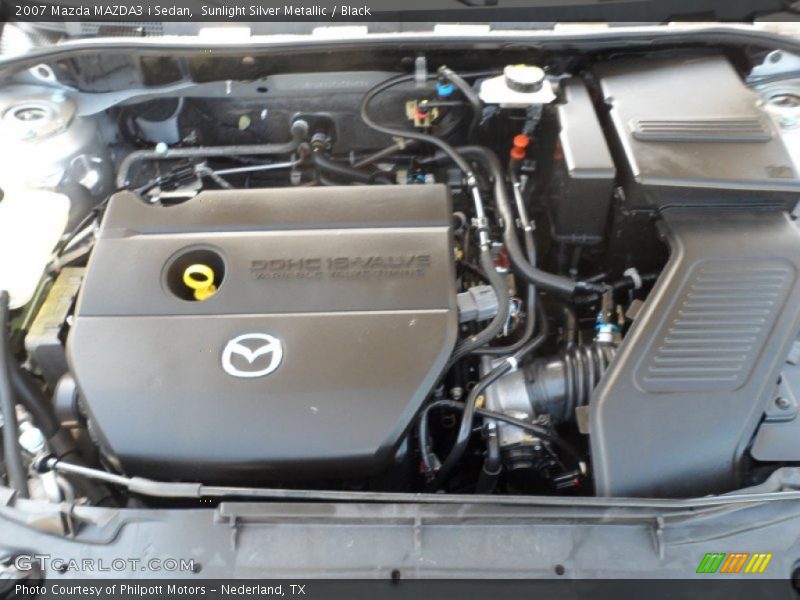 Sunlight Silver Metallic / Black 2007 Mazda MAZDA3 i Sedan
