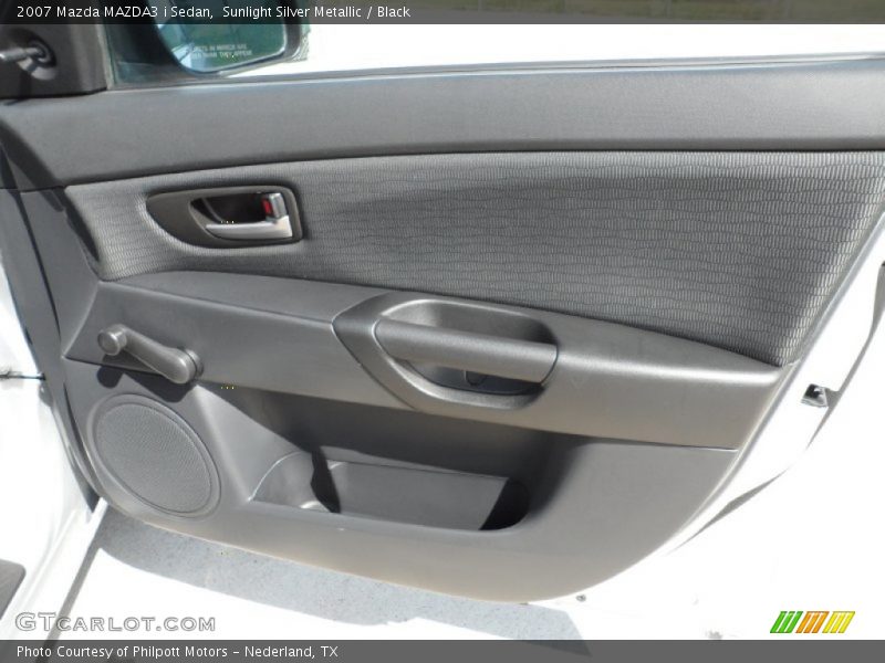 Sunlight Silver Metallic / Black 2007 Mazda MAZDA3 i Sedan