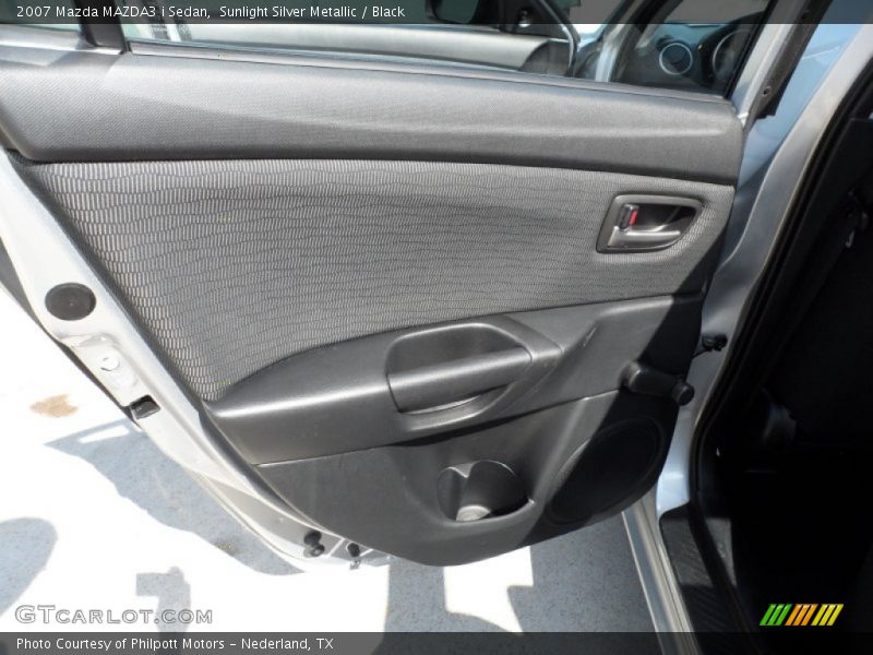 Sunlight Silver Metallic / Black 2007 Mazda MAZDA3 i Sedan