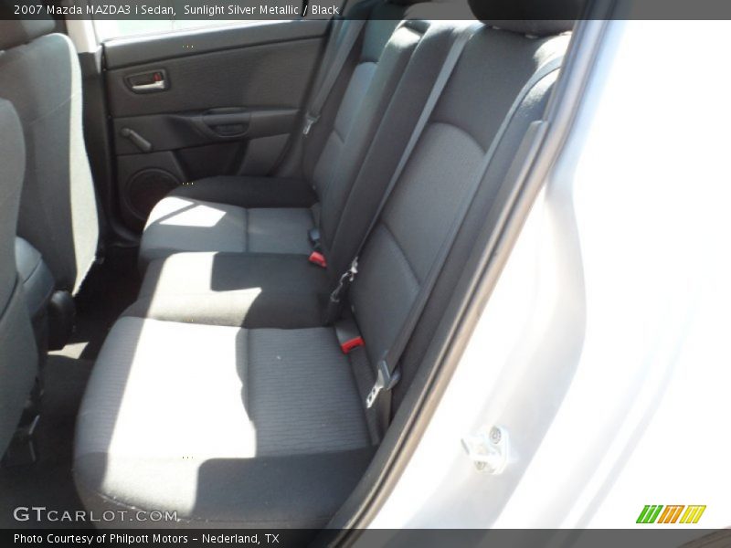 Sunlight Silver Metallic / Black 2007 Mazda MAZDA3 i Sedan