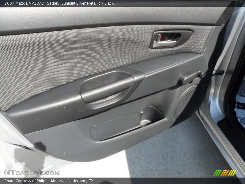 Sunlight Silver Metallic / Black 2007 Mazda MAZDA3 i Sedan