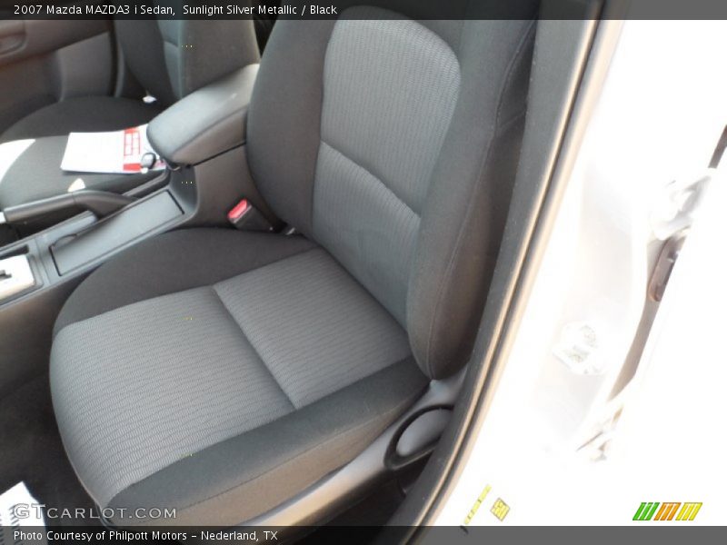 Sunlight Silver Metallic / Black 2007 Mazda MAZDA3 i Sedan