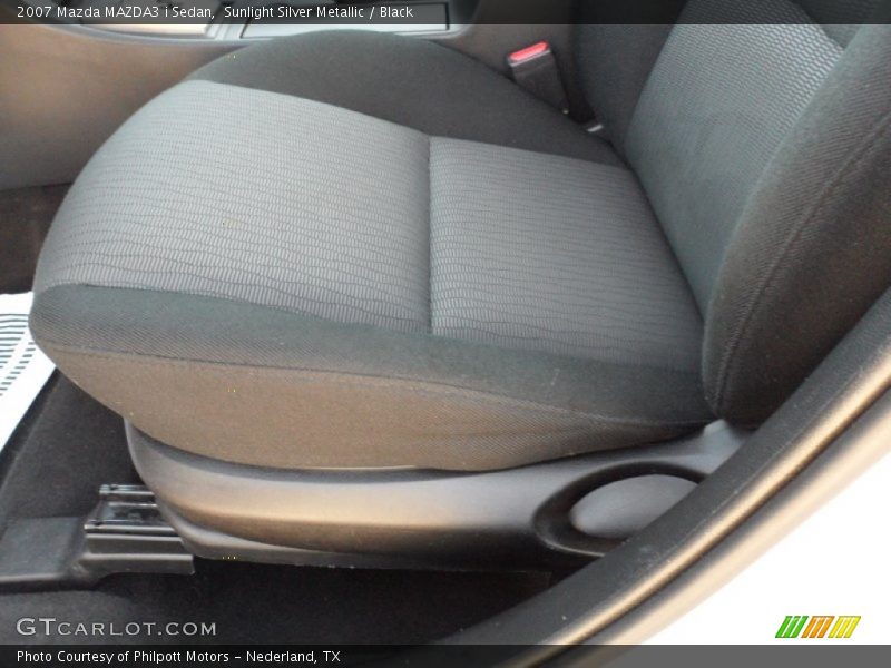Sunlight Silver Metallic / Black 2007 Mazda MAZDA3 i Sedan