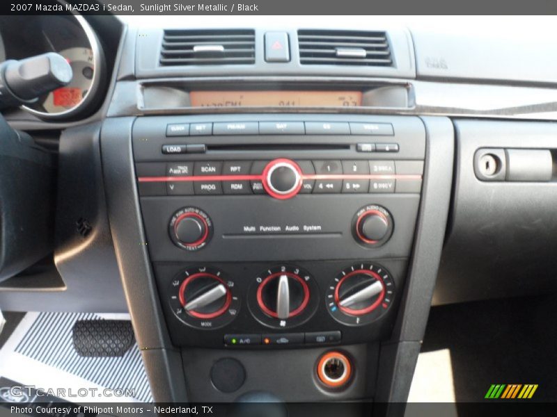 Sunlight Silver Metallic / Black 2007 Mazda MAZDA3 i Sedan