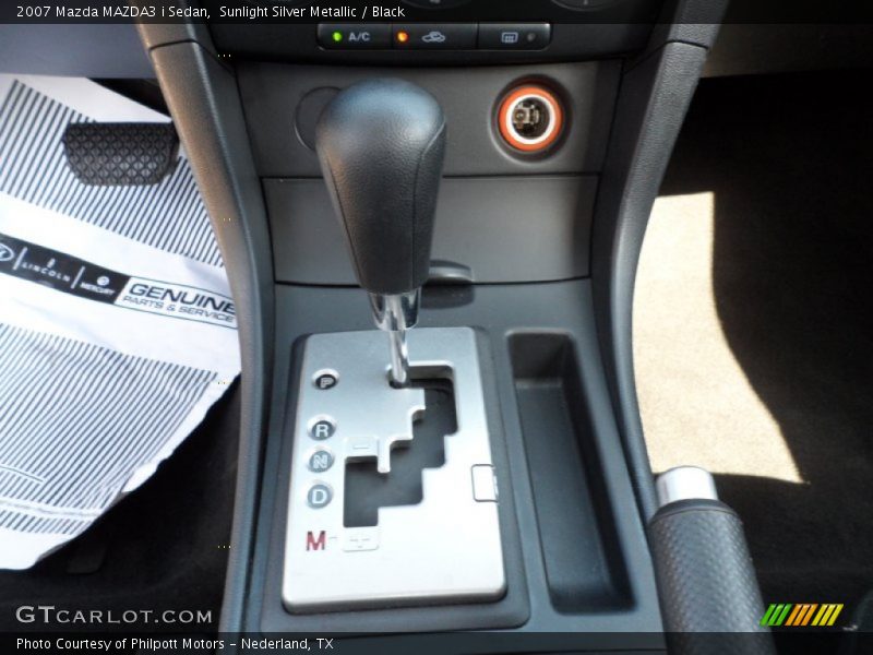Sunlight Silver Metallic / Black 2007 Mazda MAZDA3 i Sedan