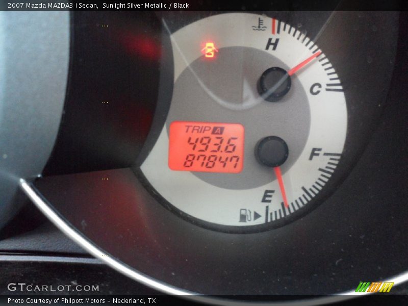 Sunlight Silver Metallic / Black 2007 Mazda MAZDA3 i Sedan