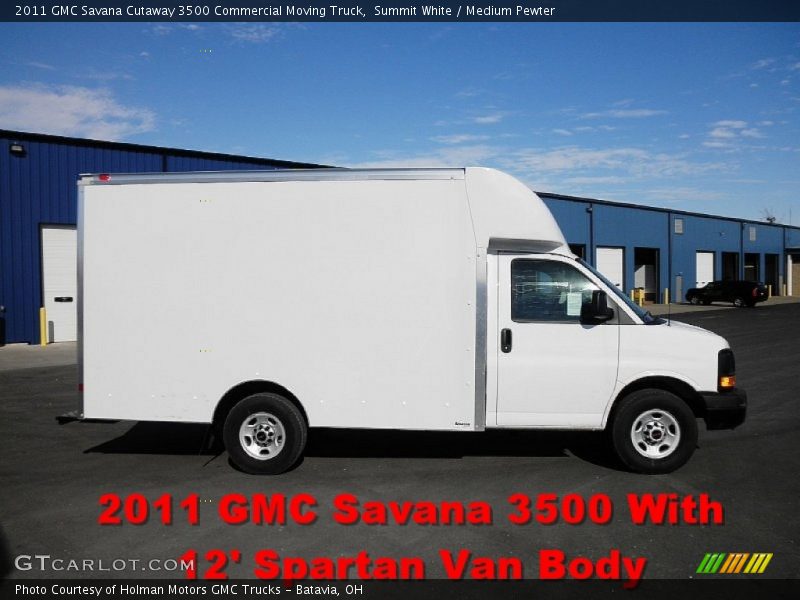 Summit White / Medium Pewter 2011 GMC Savana Cutaway 3500 Commercial Moving Truck