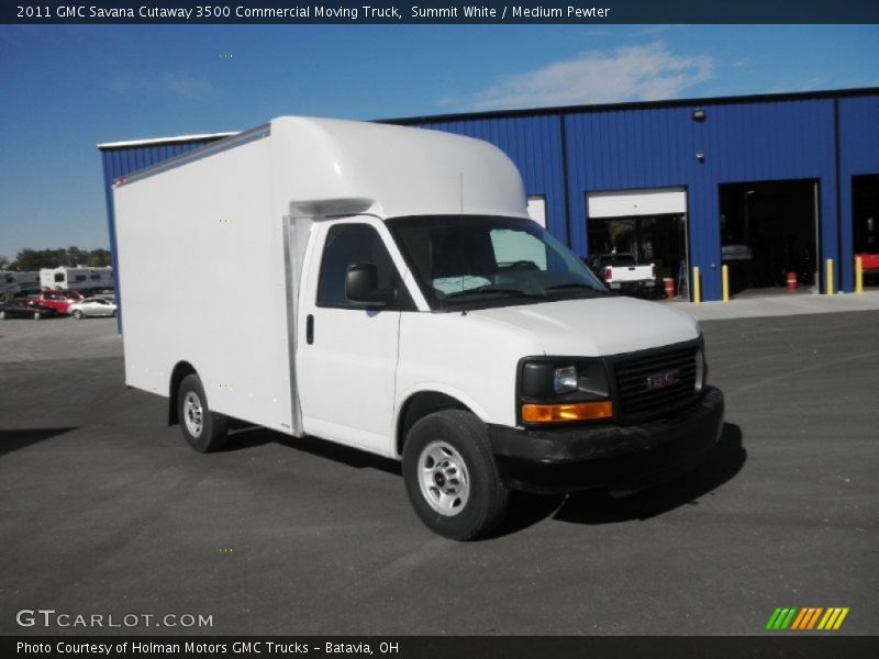 Summit White / Medium Pewter 2011 GMC Savana Cutaway 3500 Commercial Moving Truck