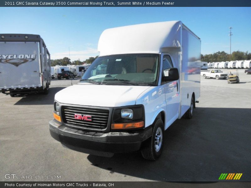 Summit White / Medium Pewter 2011 GMC Savana Cutaway 3500 Commercial Moving Truck