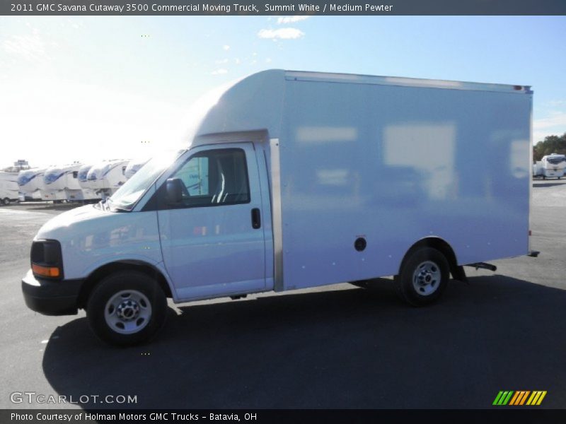 Summit White / Medium Pewter 2011 GMC Savana Cutaway 3500 Commercial Moving Truck