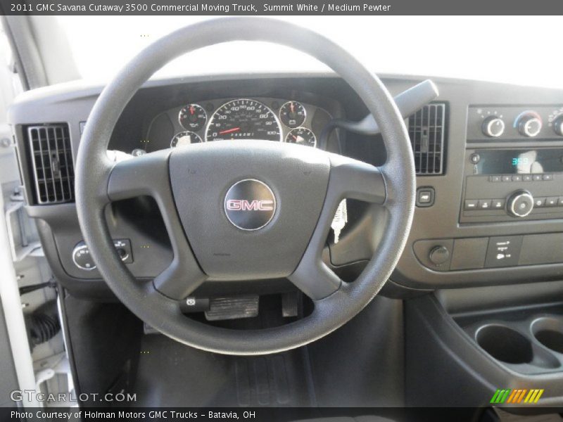 Summit White / Medium Pewter 2011 GMC Savana Cutaway 3500 Commercial Moving Truck