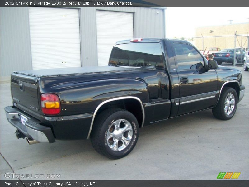 Black / Dark Charcoal 2003 Chevrolet Silverado 1500 LS Regular Cab