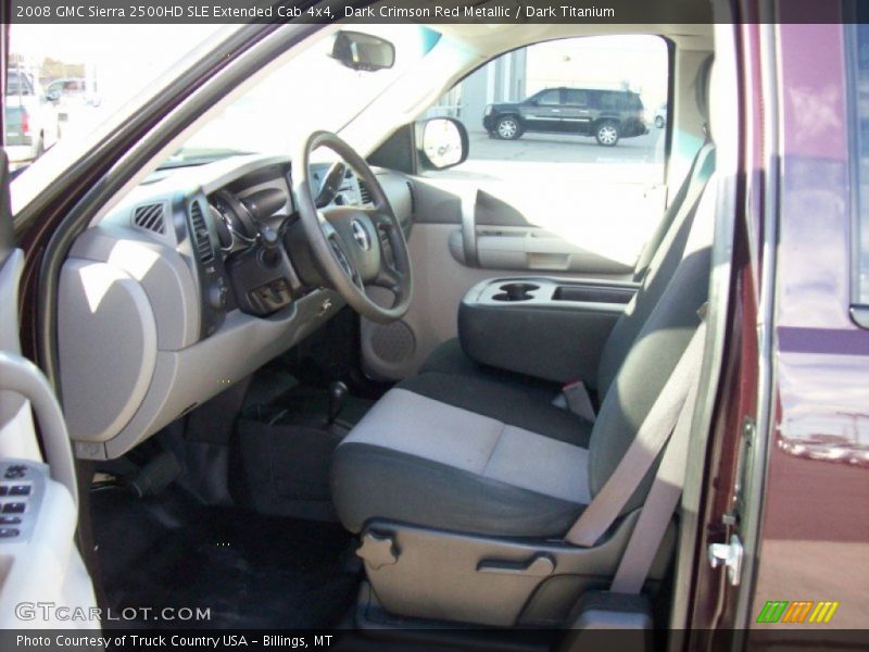 Dark Crimson Red Metallic / Dark Titanium 2008 GMC Sierra 2500HD SLE Extended Cab 4x4