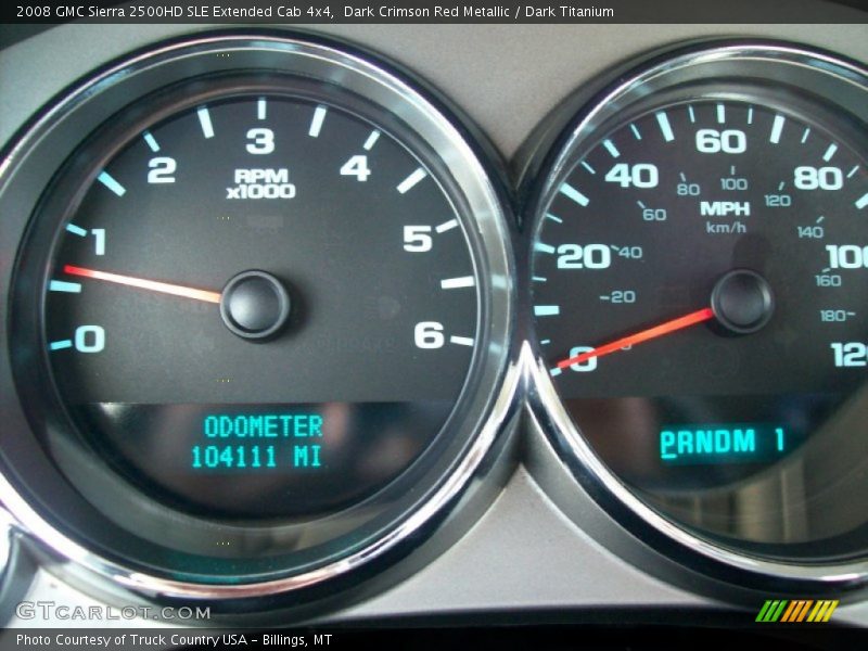 Dark Crimson Red Metallic / Dark Titanium 2008 GMC Sierra 2500HD SLE Extended Cab 4x4