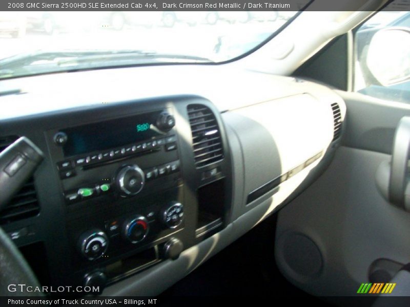 Dark Crimson Red Metallic / Dark Titanium 2008 GMC Sierra 2500HD SLE Extended Cab 4x4