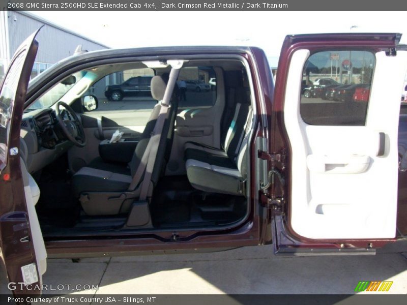 Dark Crimson Red Metallic / Dark Titanium 2008 GMC Sierra 2500HD SLE Extended Cab 4x4