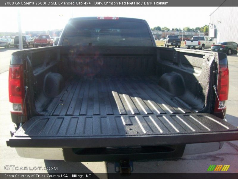 Dark Crimson Red Metallic / Dark Titanium 2008 GMC Sierra 2500HD SLE Extended Cab 4x4