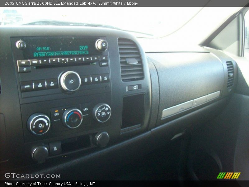 Summit White / Ebony 2009 GMC Sierra 2500HD SLE Extended Cab 4x4