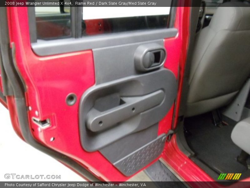 Flame Red / Dark Slate Gray/Med Slate Gray 2008 Jeep Wrangler Unlimited X 4x4