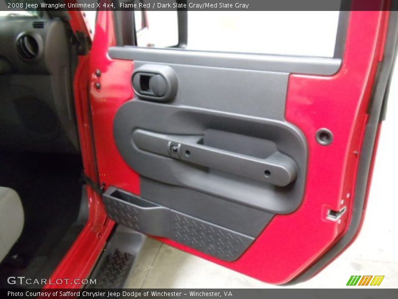 Flame Red / Dark Slate Gray/Med Slate Gray 2008 Jeep Wrangler Unlimited X 4x4